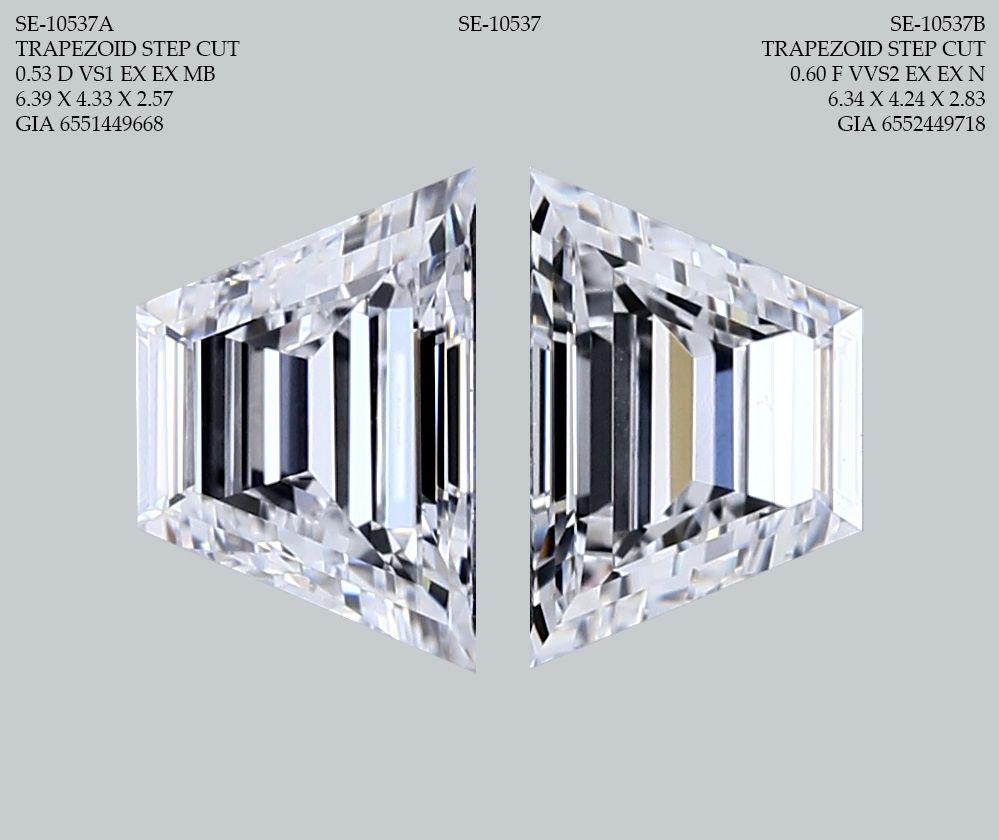 0.6 ct Trapezoid Diamond