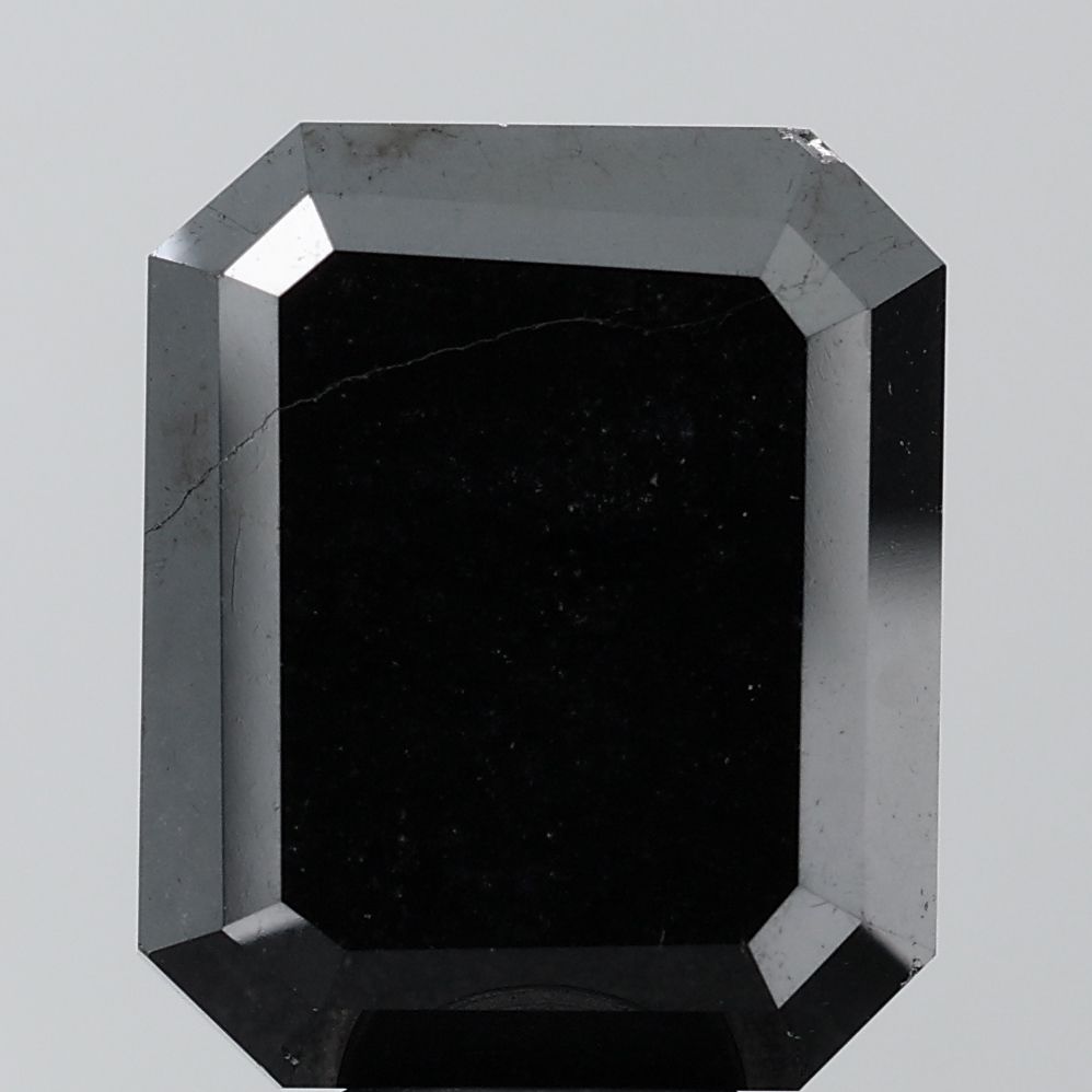 1.94 Carat Emerald Diamond Fancy Black VS2