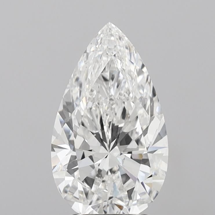 3.01 carat f VVS2 EX Cut IGI pear diamond