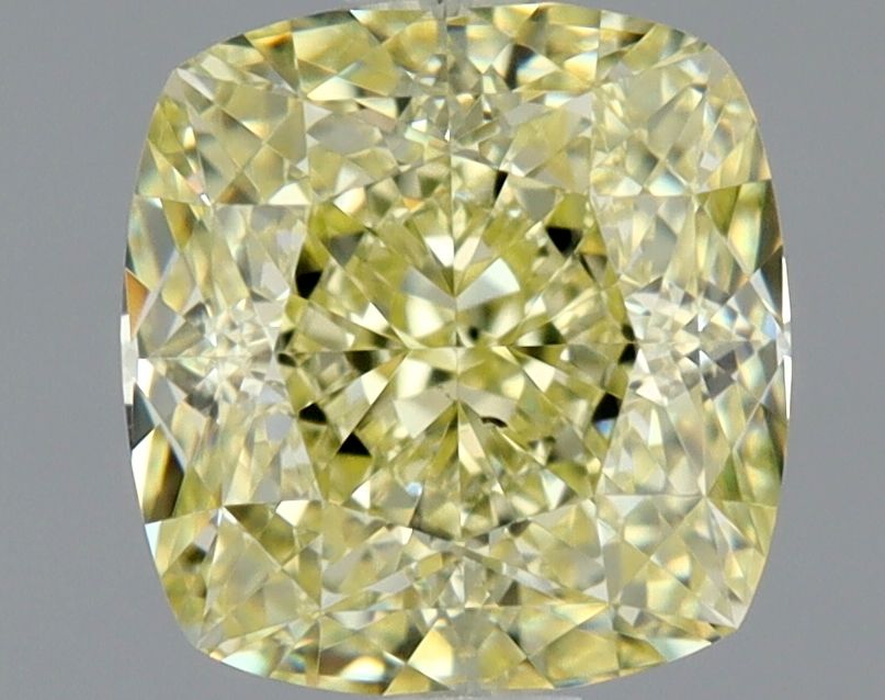 1.36 Carat Cushion brilliant Diamond Fancy Light Yellow VS2