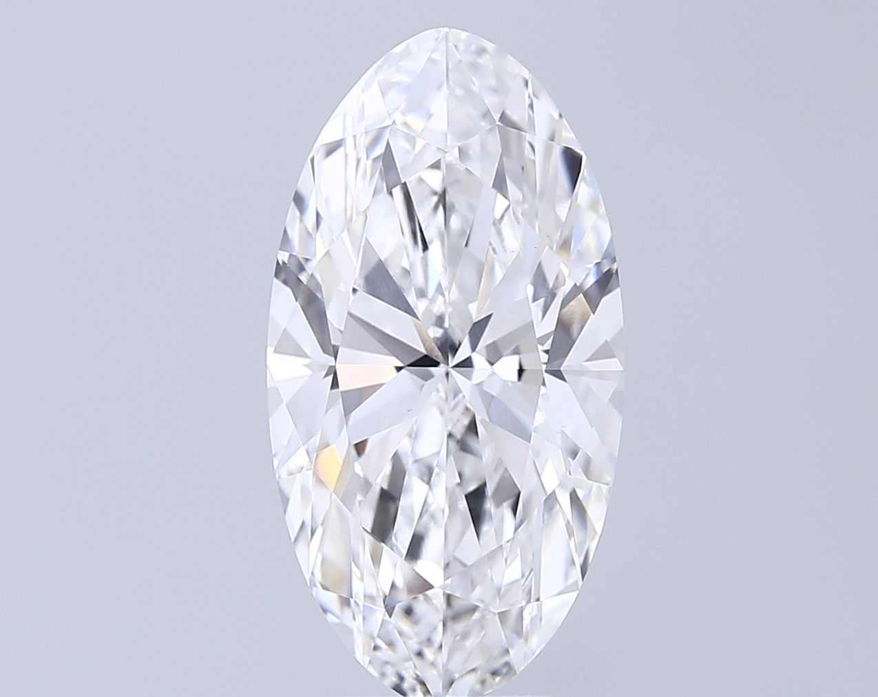 6.08 ct. oval Lab Grown Diamond front image