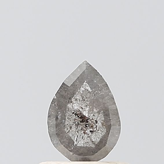 0.36 Carat Pear Diamond Salt and Pepper VS2