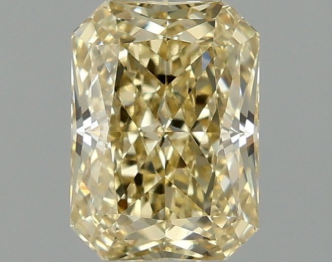 1.01 carat fancy intense  yellow VS1 EX Cut IGI radiant diamond