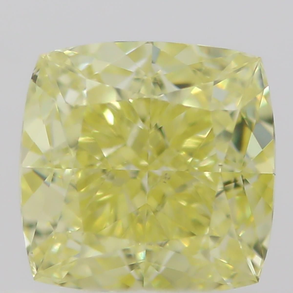0.5 Carat Cushion brilliant Diamond Fancy  Yellow VS2