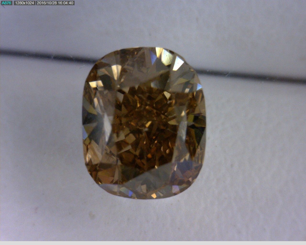 1.02ct Cushion Brilliant CHAMPAGNE SI1