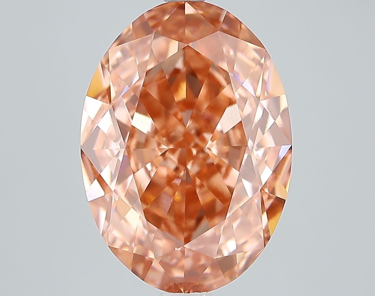 7.57 ct. oval Lab Grown Diamond front image