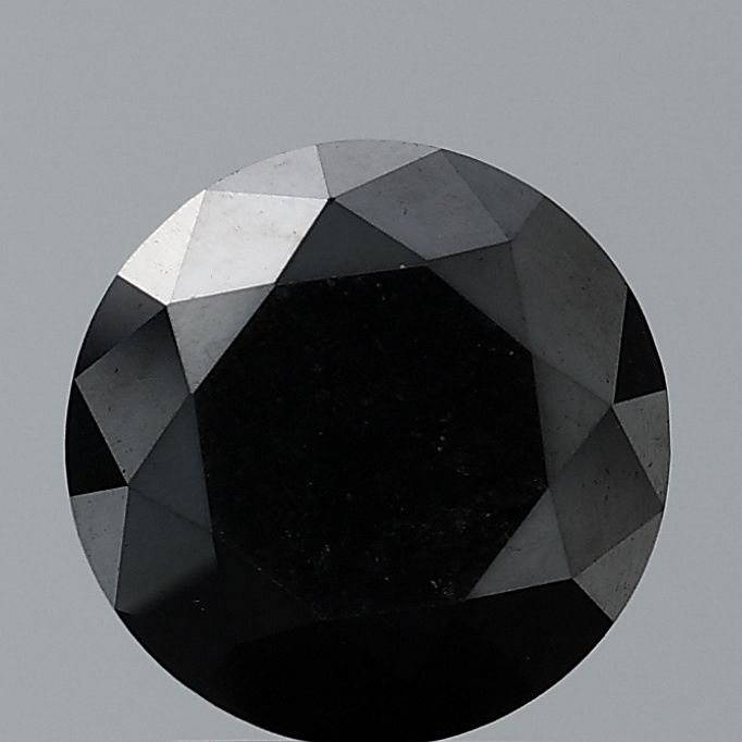 0.66 Carat Round Diamond Fancy Black VVS2