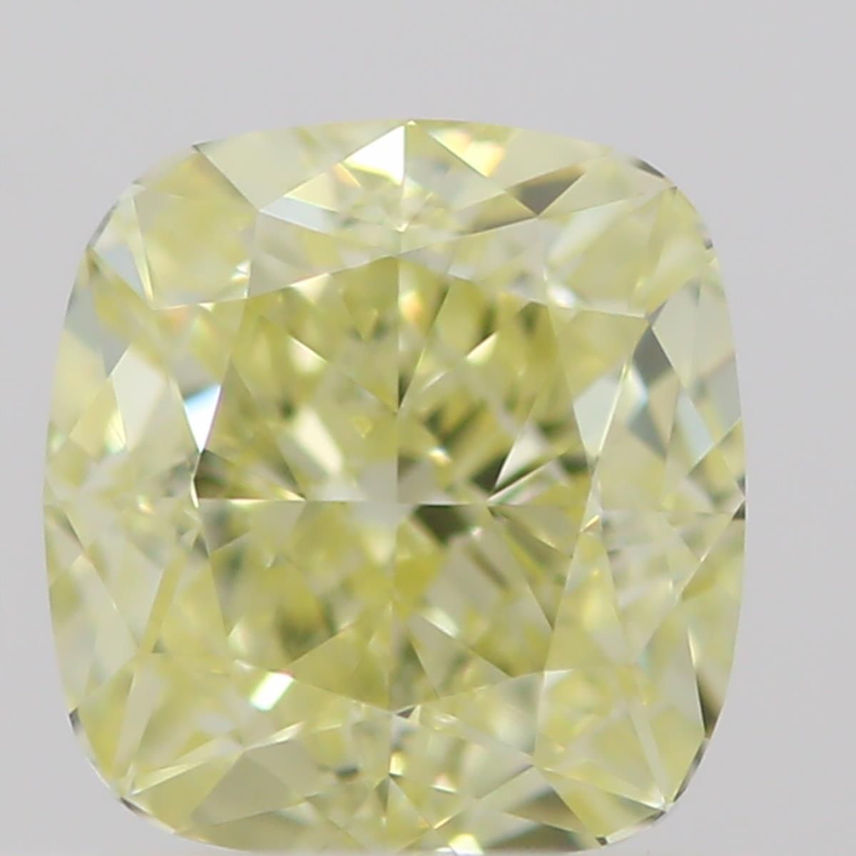 0.5 Carat Cushion brilliant Diamond Fancy  Yellow VVS1