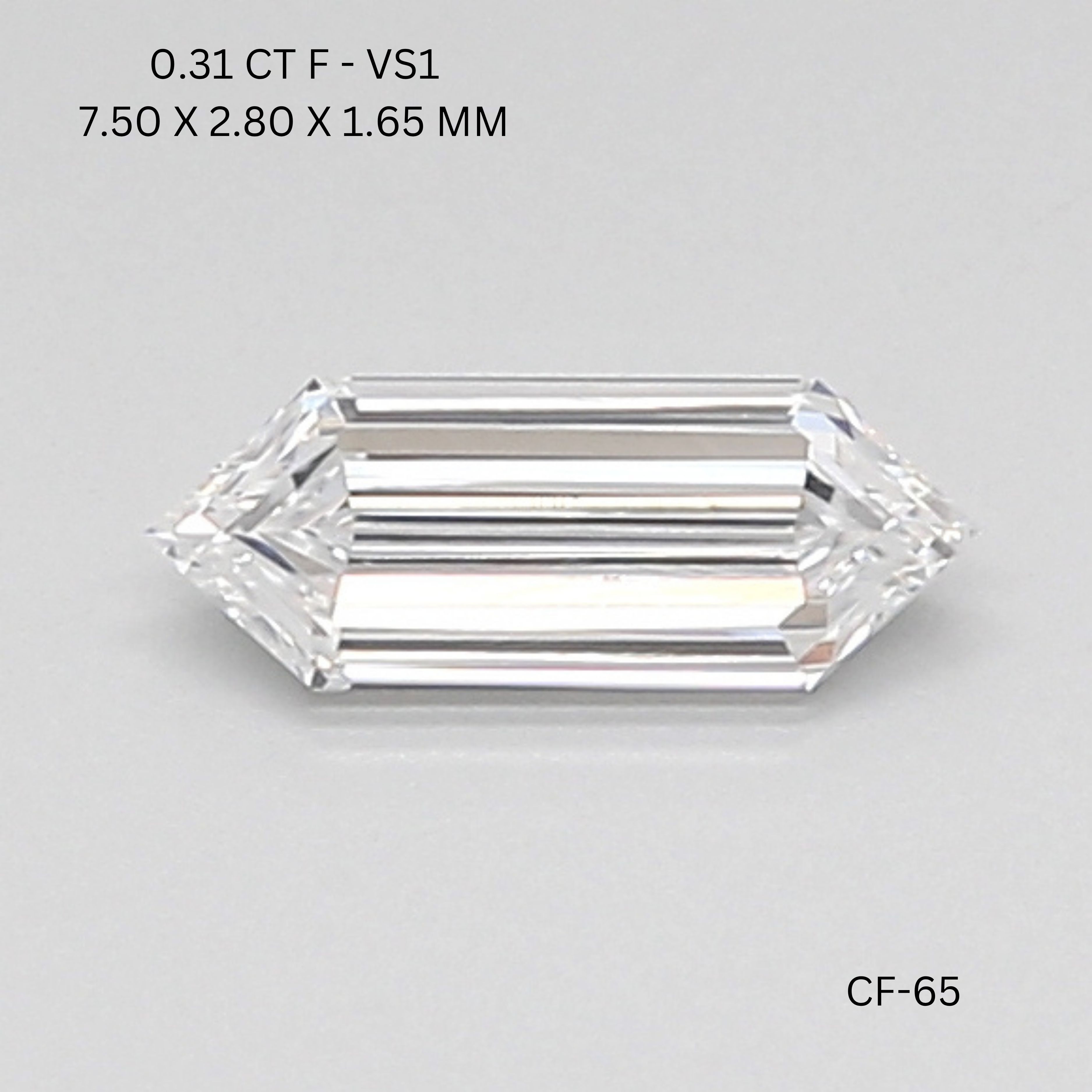 0.31ct Hexagonal F VS1