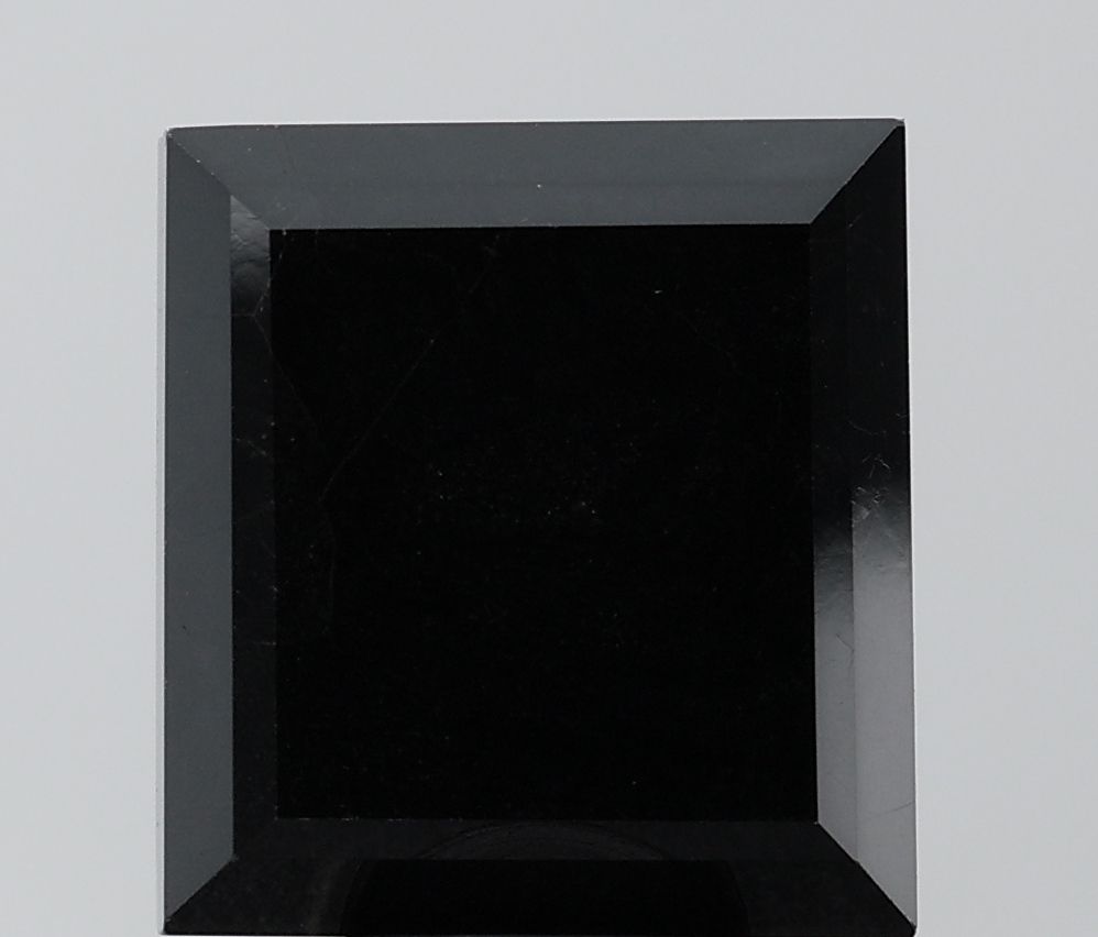 10.92 Carat Square Diamond Black VVS2