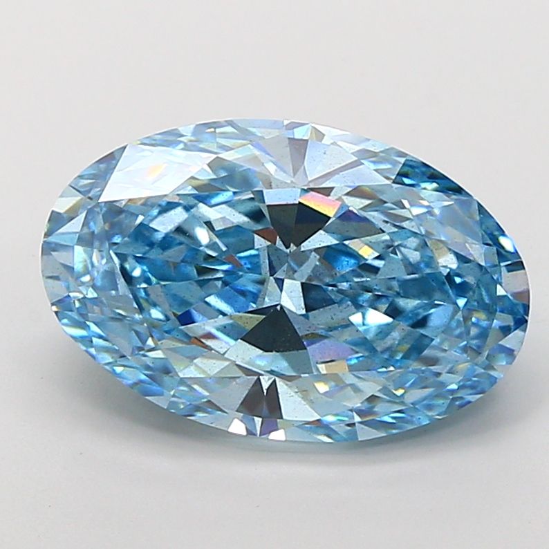 6.08 ct. oval Lab Grown Diamond front image