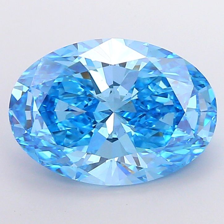 7.03 ct. oval Lab Grown Diamond front image