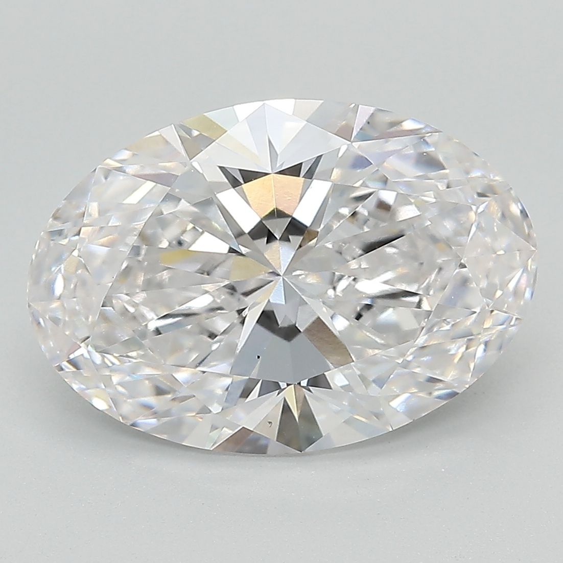Diamant Ovale 5.09 ct - Couleur F - Pureté VS2