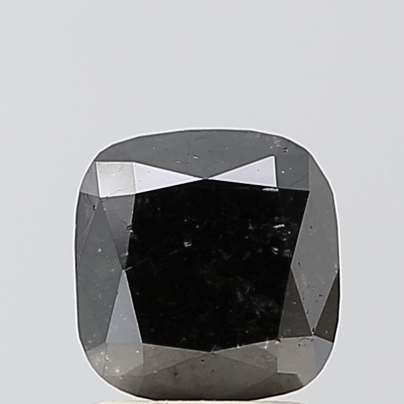 1.71 Carat Cushion brilliant Diamond Black VS1