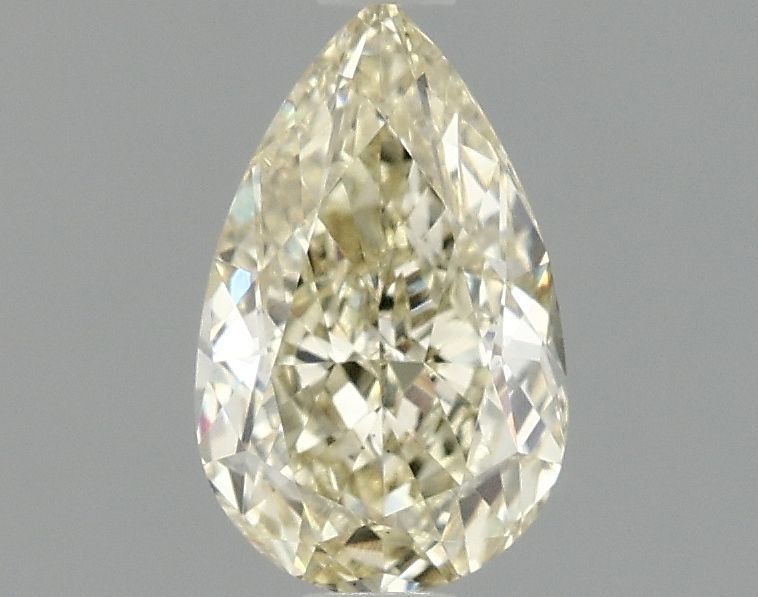1.08 carat fancy yellow VS2 EX Cut IGI pear diamond