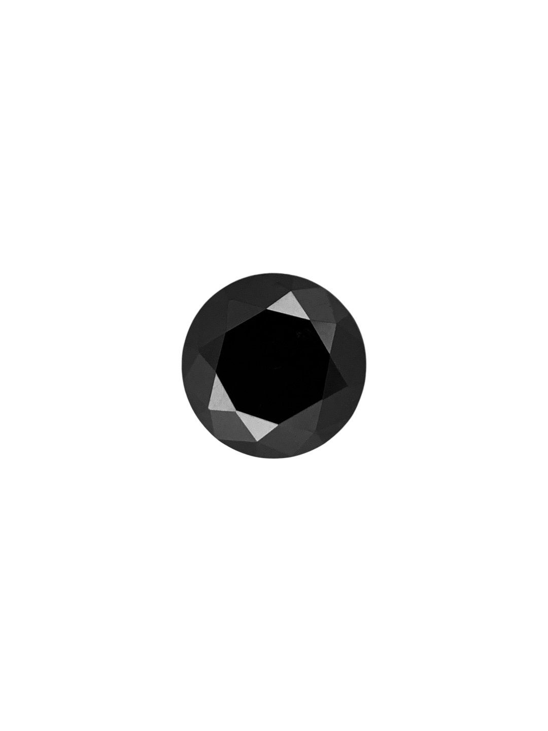 0.71 Carat Round Diamond Fancy Black VVS2