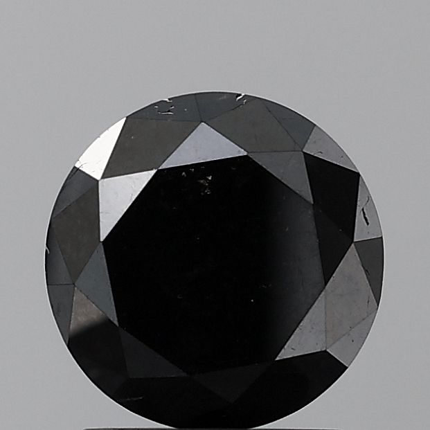 3.89 Carat Round Diamond Black VS2