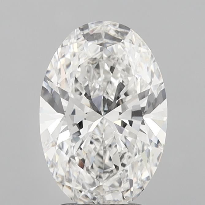 3.02 carat f VVS2 EX Cut IGI oval diamond