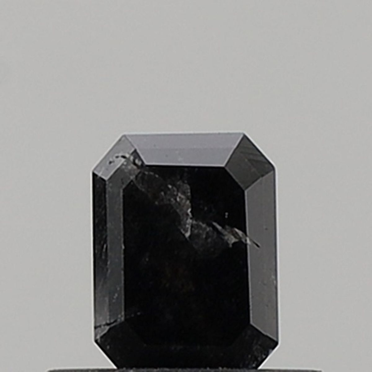 0.56 Carat Emerald Diamond Black VS2