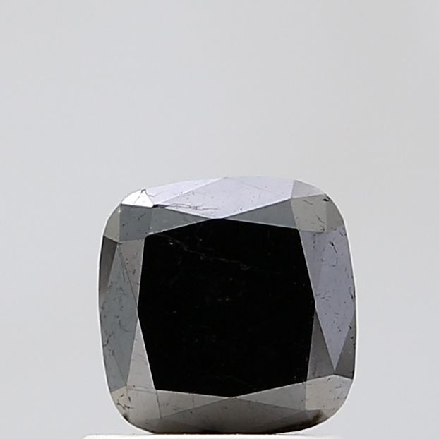 1.21 Carat Cushion brilliant Diamond Fancy Black VVS2