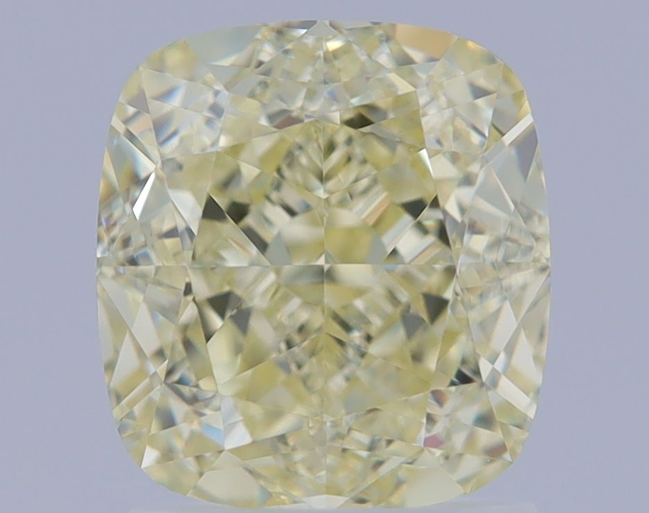 2.05 Carat Cushion brilliant Diamond Fancy Light Yellow VVS2