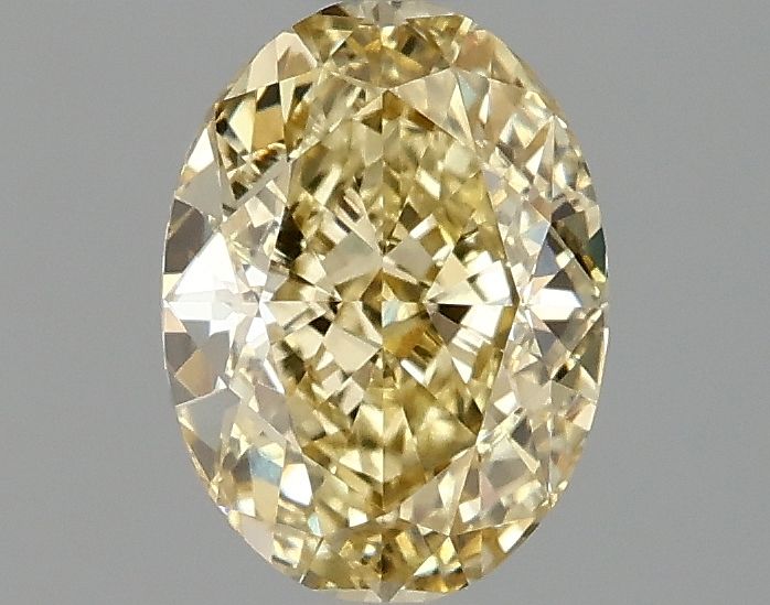 1.04 carat fancy intense yellow VS1 EX Cut IGI oval diamond