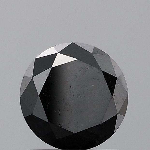 1.12 Carat Round Diamond Fancy Black VVS2