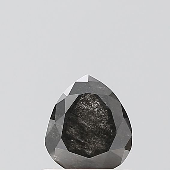 0.65 Carat Pear Diamond Salt and Pepper VVS2