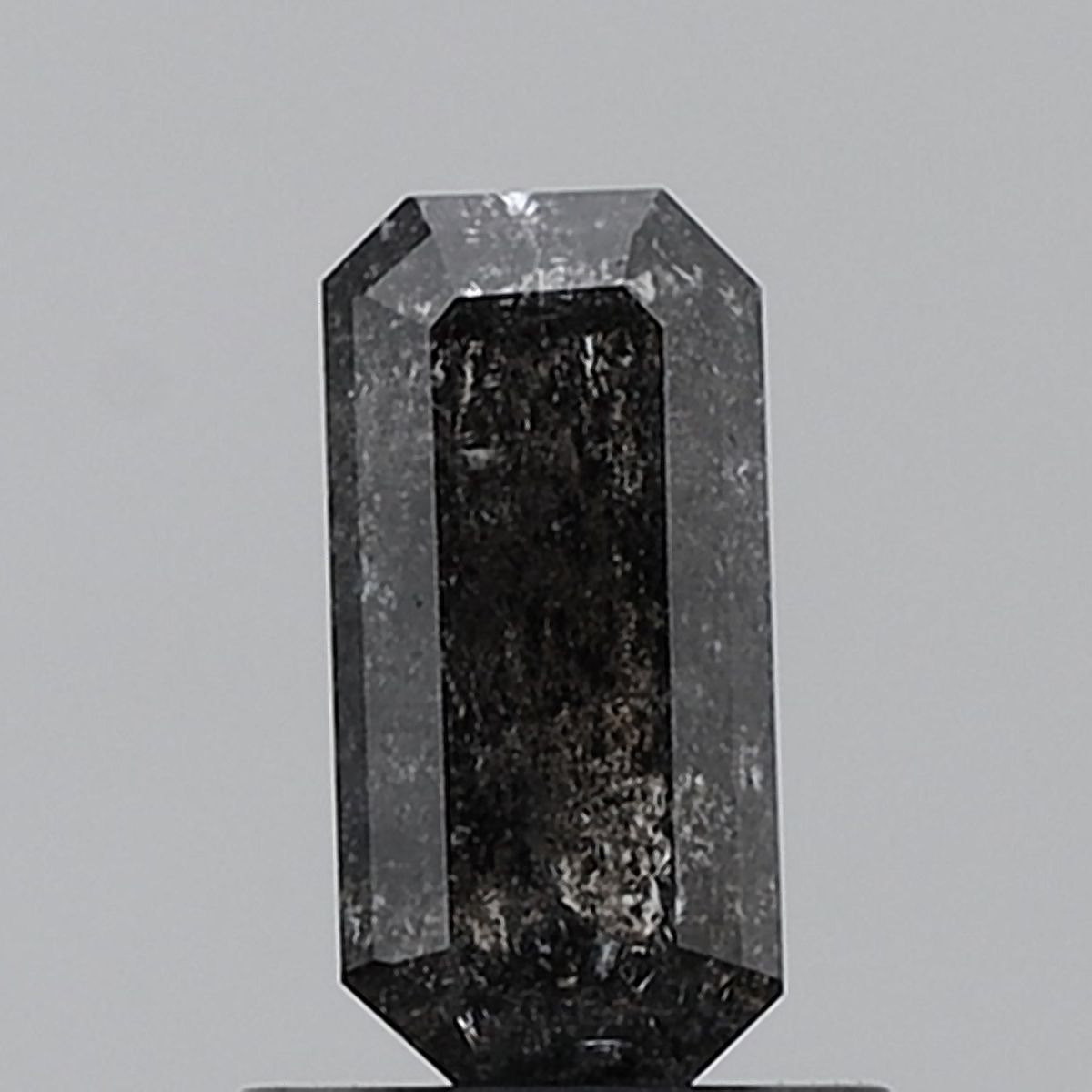 1.01 Carat Emerald Diamond Salt and Pepper VVS2