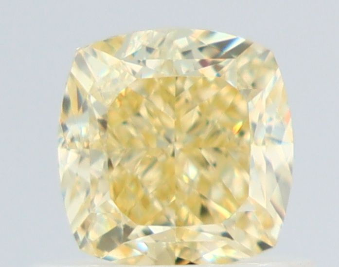0.78 Carat Cushion brilliant Diamond Fancy Yellow VS1