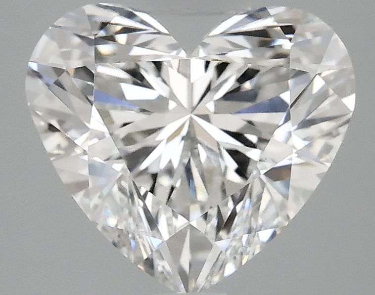 3.07 carat f VVS2 EX Cut IGI heart diamond