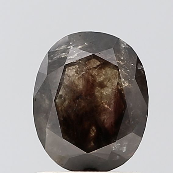 0.97 Carat Oval Diamond Salt and Pepper VS1