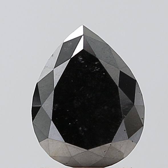 1.44 Carat Pear Diamond Black VVS2