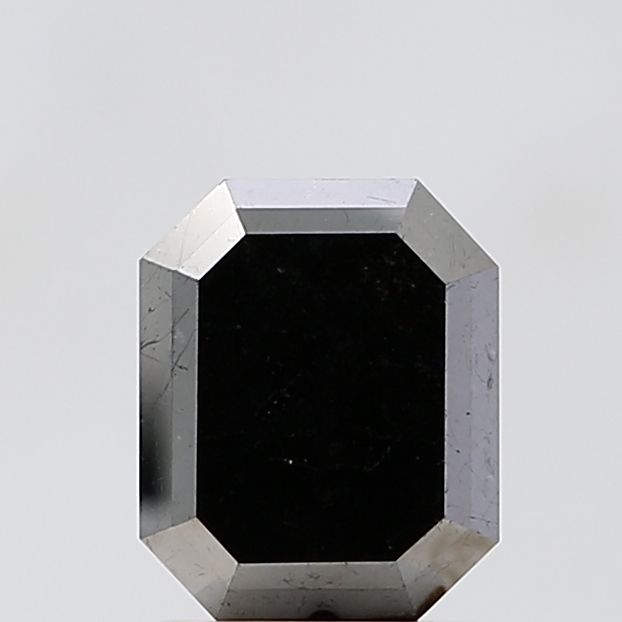 1.96 Carat Emerald Diamond Fancy Black VVS2