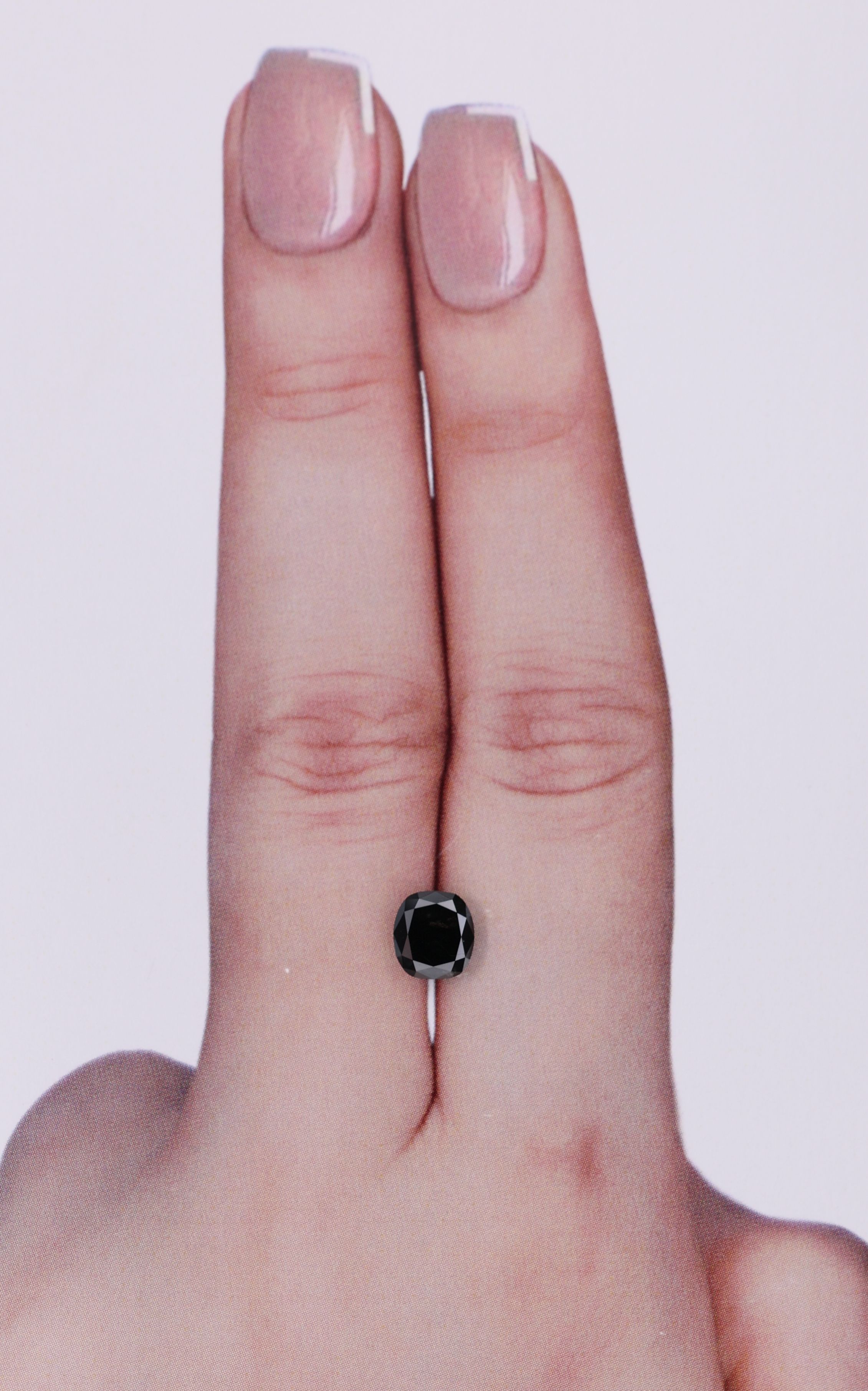 0.85 Carat Cushion modified Diamond Black 
