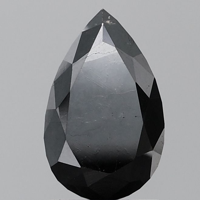 1.6 Carat Pear Diamond Fancy Black VS1