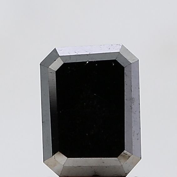 1.26 Carat Emerald Diamond Fancy Black VS2