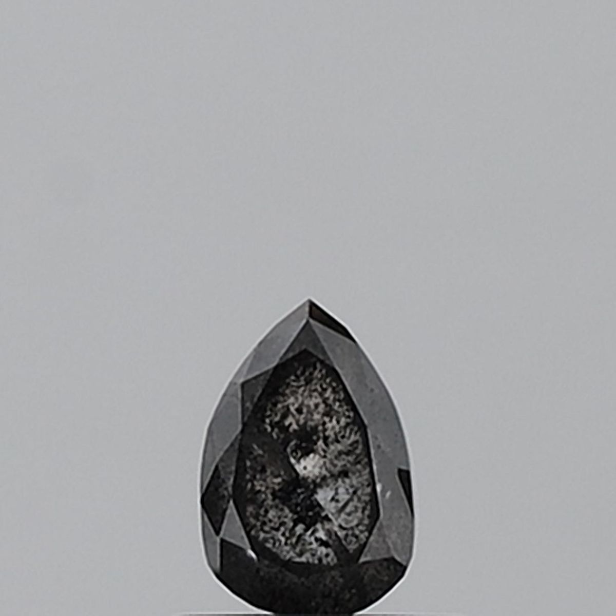 0.72 Carat Pear Diamond Salt and Pepper VVS2