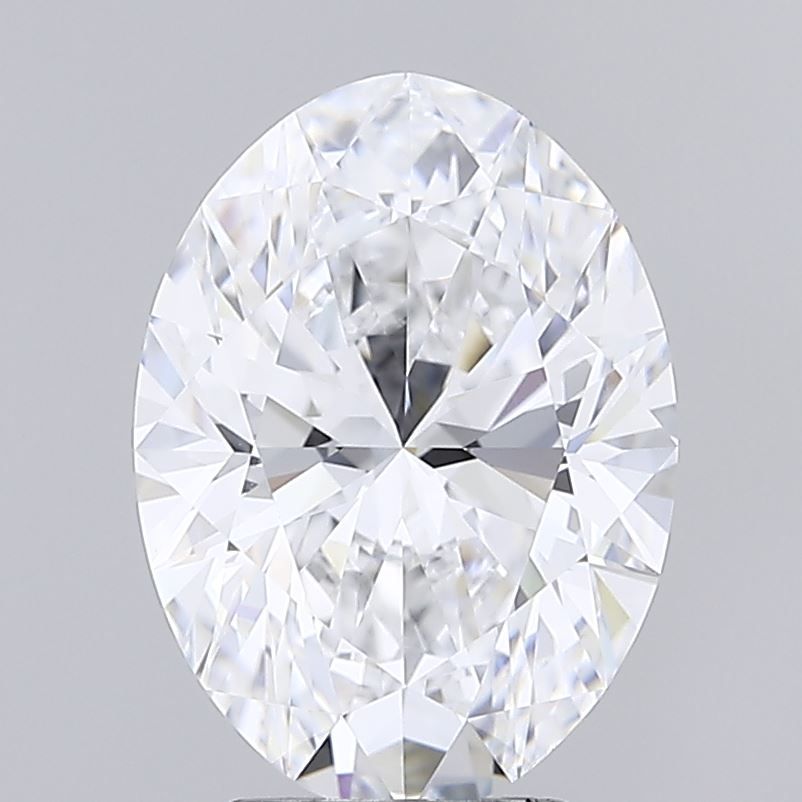 Diament LG owalny, 3.84 ct, D, IF