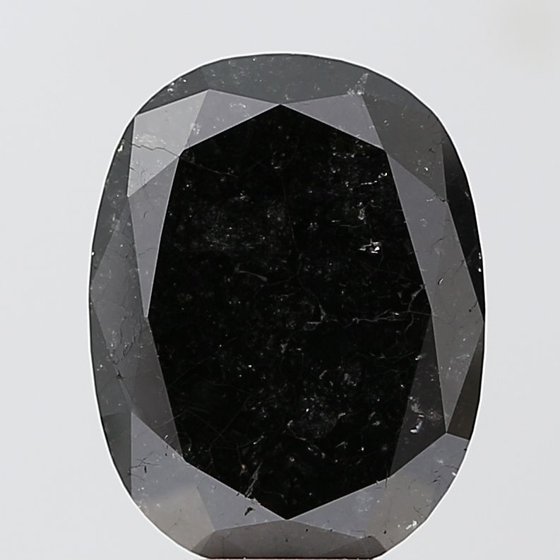 5.03 Carat Oval Diamond Black VS2