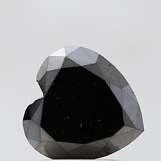 2.18 Carat Heart Diamond Black VVS2