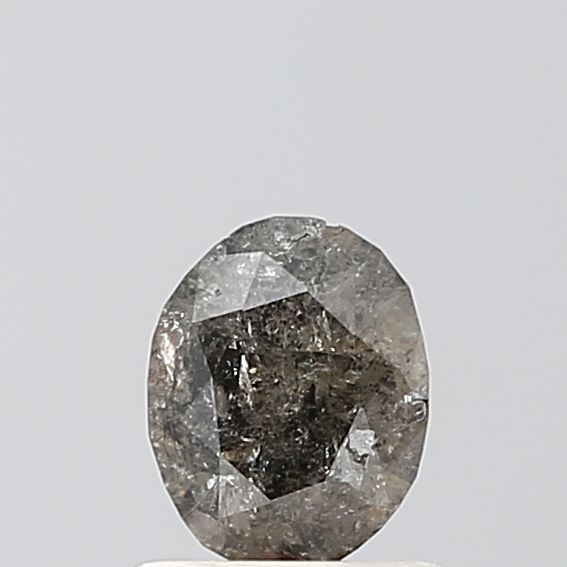 0.7 Carat Oval Diamond Salt and Pepper VS1