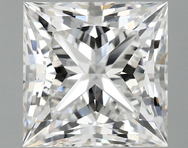 2.10 ct. princess Lab Grown Diamond front image