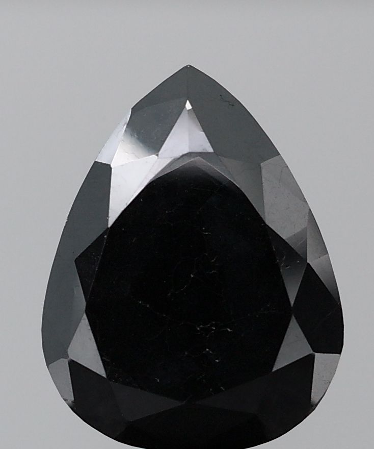 5.13 Carat Pear Diamond Black VS1