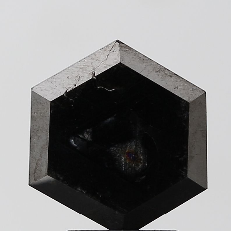 2.29 Carat Hexagonal Diamond Black VS1