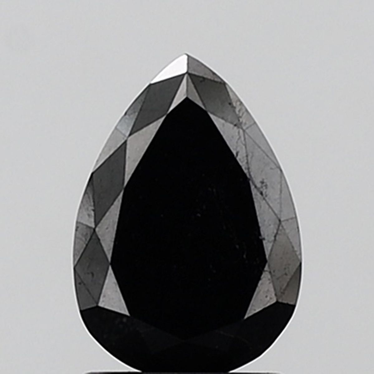 1.74 Carat Pear Diamond Black VVS2