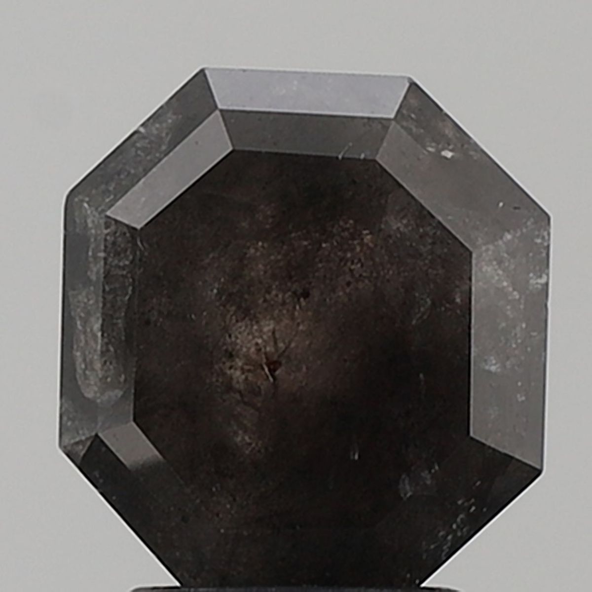 2.19 Carat Octagonal Diamond Salt and Pepper VS1