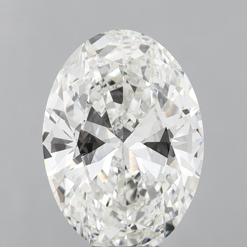 6.07 ct. oval Lab Grown Diamond front image