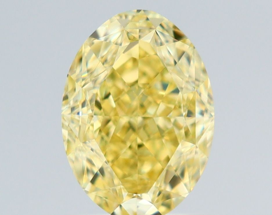 1.16 Carat Oval Diamond Fancy Intense Yellow VVS2