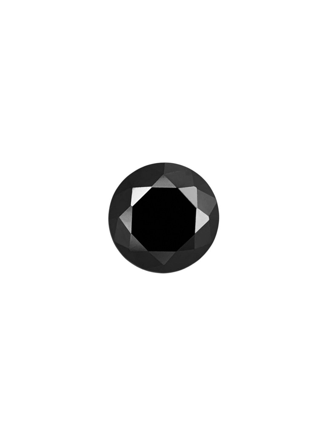 0.88 Carat Round Diamond Fancy Black VVS2
